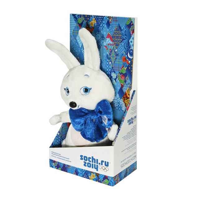 Главное изображение Игрушка мягкая Sochi 2014 Зайка с бантом, 25см
