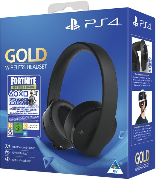 Главное изображение Беспроводные стерео наушники Sony Gold Wireless Stereo Headset (CUHYA-0080) + Ваучер Fortnite для Ps4