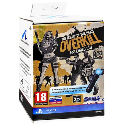 Главное изображение Sony Move Motion Controller + House of the Dead Overkill для Ps3