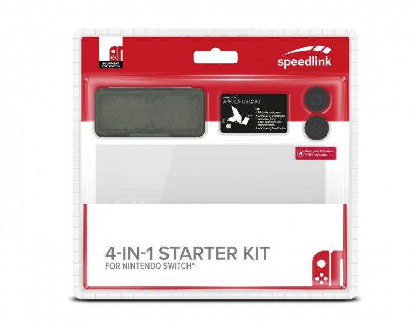 Главное изображение Speedlink Набор акссесуаров из 4-х предметов (4 in 1 Starter Kit ) (SL-330601-BK) для Switch