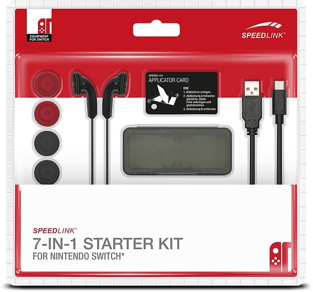 Главное изображение Speedlink Набор акссесуаров из 4-х предметов (7 in 1 Starter Kit ) (SL-330600-BK) для Switch