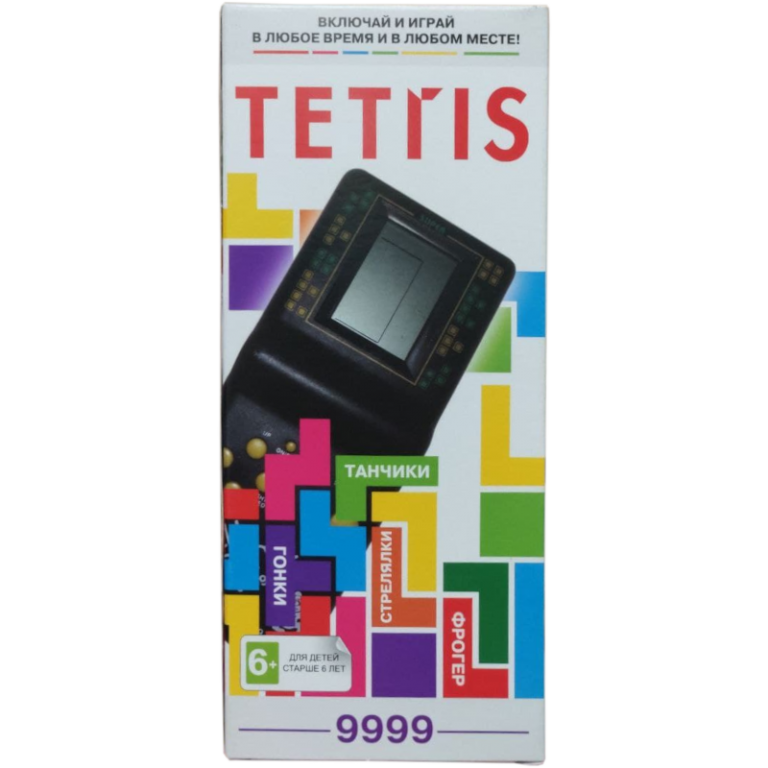 Главное изображение Портативная игровая приставка ТЕТРИС (Tetris) 9999 игр Black для Retro