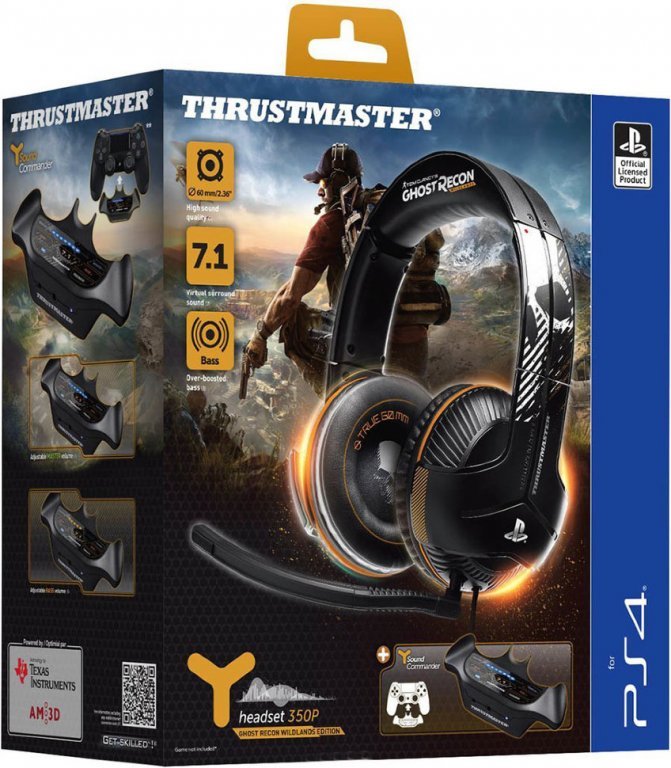 Главное изображение Игровая гарнитура Thrustmaster Y350P GHOST RECON WILDLANDS, PS4 для Ps4