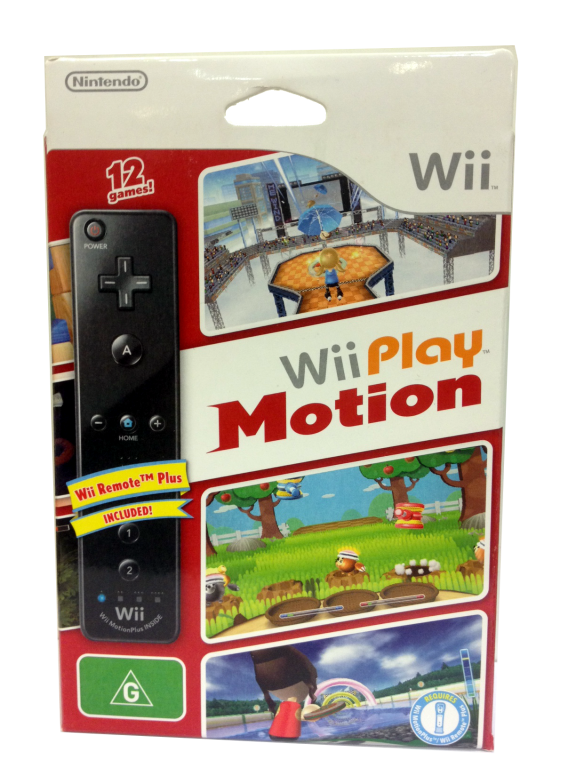 Главное изображение Nintendo Wii Remote Plus (чёрный) + игра Wii Play для Wii