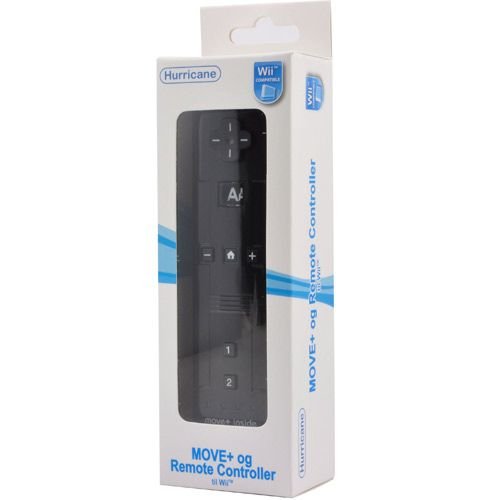 Главное изображение Wii Remote Plus Controller Black (Hurricane) для Wii
