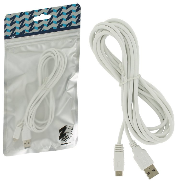 Главное изображение Удлиненный кабель для зарядки Wii U GamePad (3 метра) для Wii