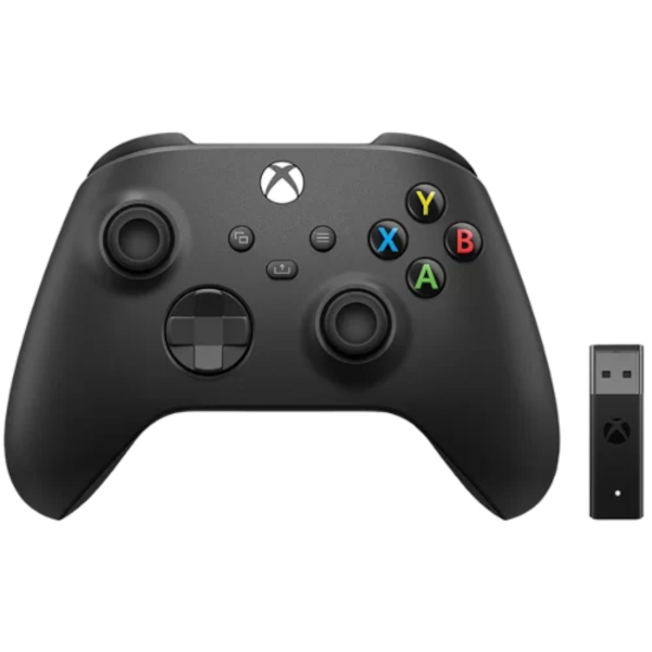 Главное изображение Xbox Wireless Controller – Carbon Black + PC адаптер (1VA-00008) для Xboxsx