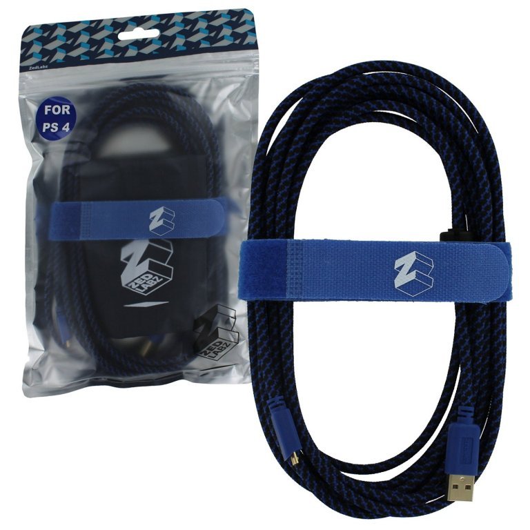 Главное изображение ZedLabz удлиненный USB кабель для Dualshock 4 (5 метров) для PS4
