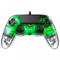 Скриншот № 1 из игры Проводной геймпад Nacon Wired Illuminated Compact Controller, green (PS4/PC)