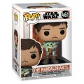 Скриншот № 0 из игры Фигурка Funko POP! Bobble: Star Wars: Mandalorian: Mandalorian with Grogu #461