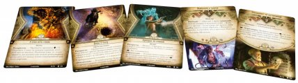 Скриншот № 2 из игры Настольная игра Ужас Аркхэма. Карточная игра. Дополнение Путь в Каркозу. Сценарий Бледная маска