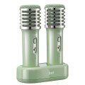 Скриншот № 1 из игры Портативный караоке Bluetooth динамик с двумя микрофонами Divoom SongBird-HQ (зелёный)