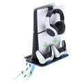 Скриншот № 1 из игры Вертикальный стенд для PlayStation 5 Slim DE/UHD с зарядкой для DualSense и креплением для наушников