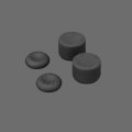 Скриншот № 0 из игры Накладки на стики White Shark: Wheezer Thumbstick Grips (black)
