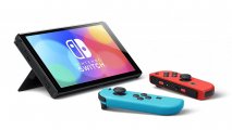 Скриншот № 1 из игры Nintendo Switch - OLED-модель (неоновая синяя/неоновая красная) *