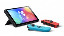 Скриншот № 1 из игры Nintendo Switch - OLED-модель (неоновая синяя/неоновая красная) [HK] *
