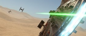 Скриншот № 1 из игры LEGO Звездные войны: Пробуждение Силы + LEGO фигурка X-Fighter [PS4]