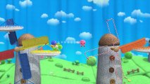 Скриншот № 1 из игры Yoshi's Woolly World + фигурка Amiibo вязаный Yoshi [Wii U]