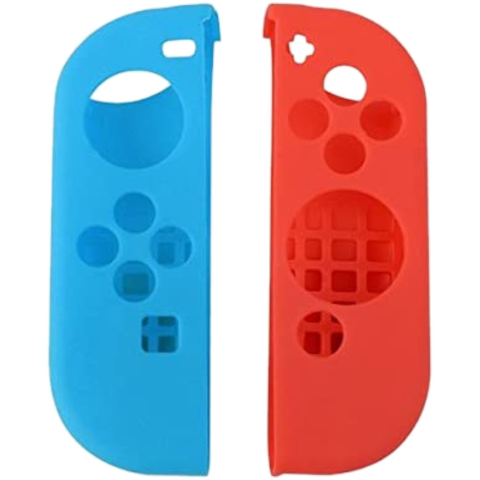 Силиконовые чехлы для Joy-Con, красный/синий (OEM)