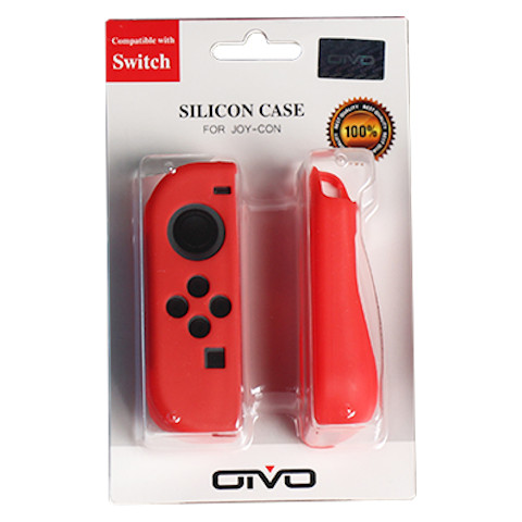Защитные чехлы для Joy-Con, красные (OIVO)