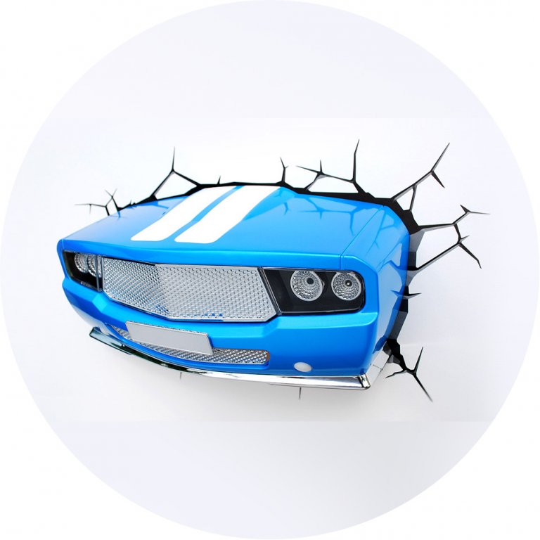 Декоративный LED светильник 3D-Light-FX (3D Muscle Car)
