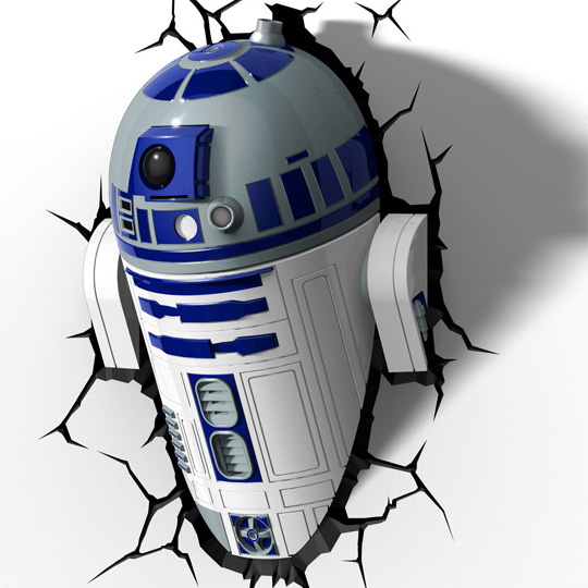 Декоративный LED светильник 3D-Light-FX (3D Star Wars - R2-D2)