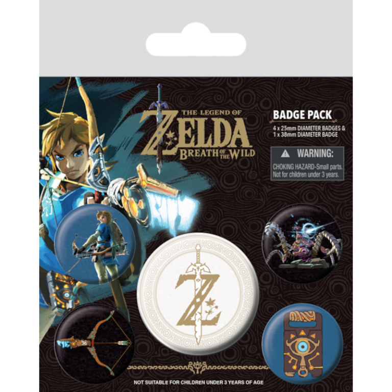 Значки The Legend of Zelda: Breath Of The Wild: Z Emblem (5 шт.)