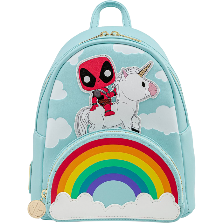Рюкзак Loungefly POP Marvel Deadpool Unicorn Rainbow