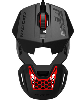 Мышь Mad Catz RAT 1 Mouse - Black/Red проводная оптическая