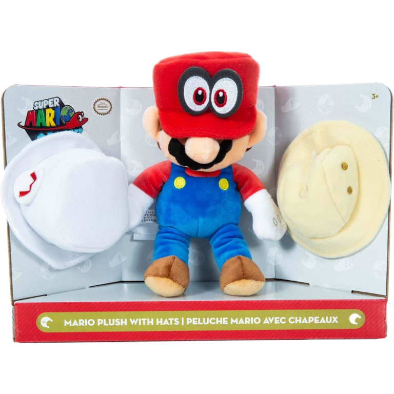 Мягкая игрушка Mario Марио с шляпами