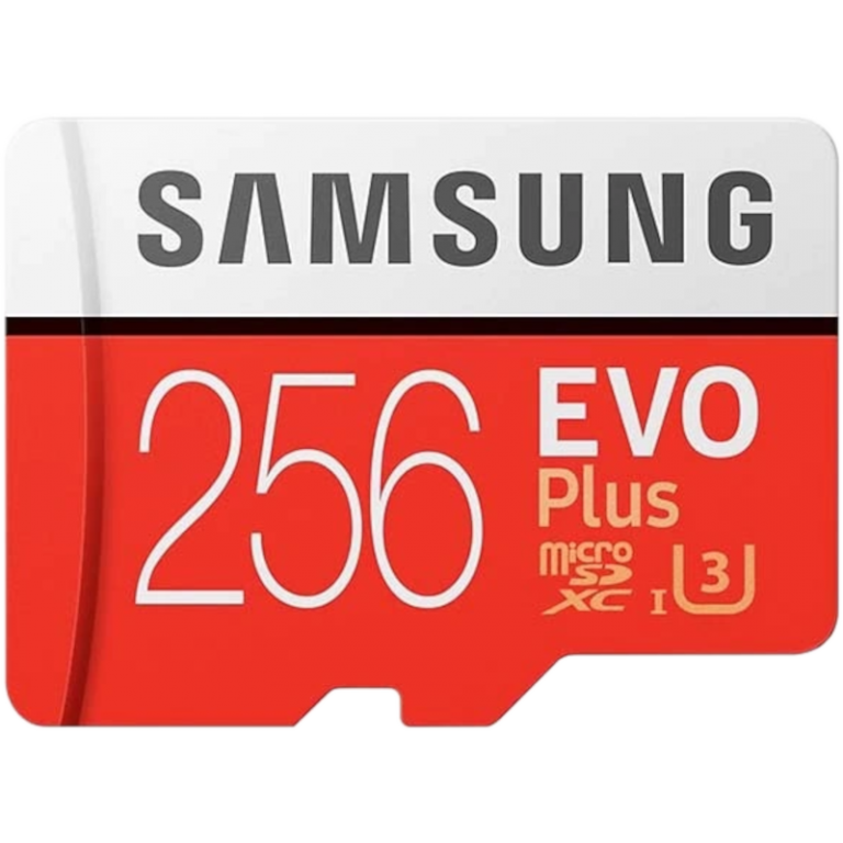 Карта памяти MicroSD 256GB Samsung Class 10 Evo Plus U3 (R/W 100/90 MB/s) + SD адаптер