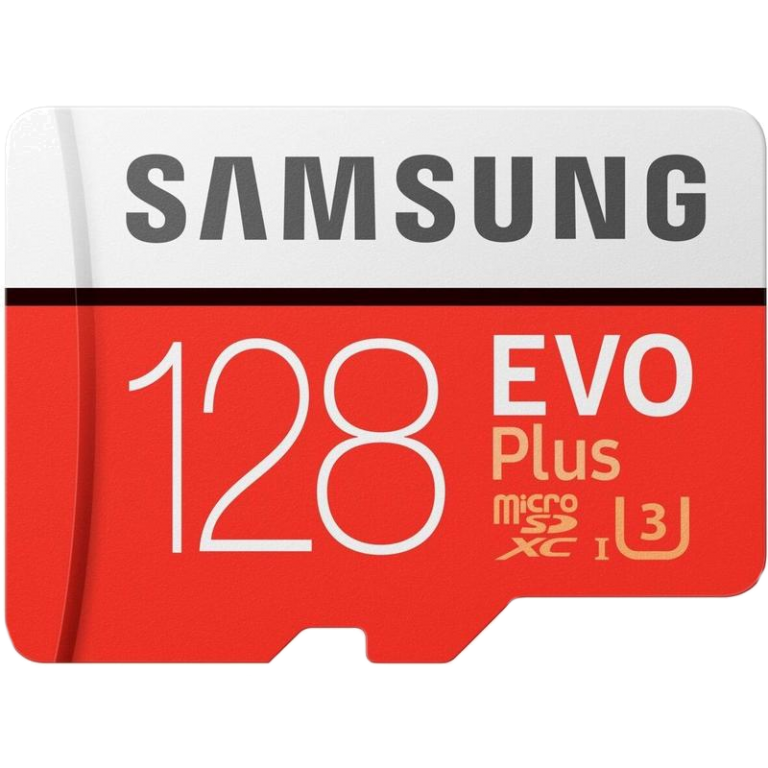 Карта памяти MicroSD 128GB Samsung Class 10 Evo Plus UHS-I U3 (R/W 100/60 MB/s) + SD адаптер