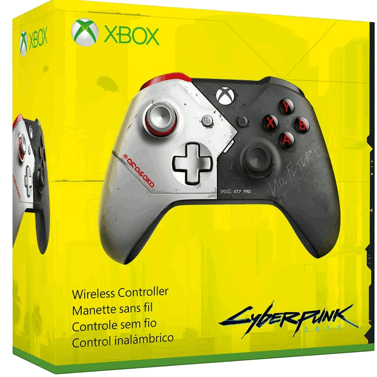 Microsoft Wireless Controller Xbox One - Геймпад в стиле Cyberpunk 2077 (без гарантии получения)