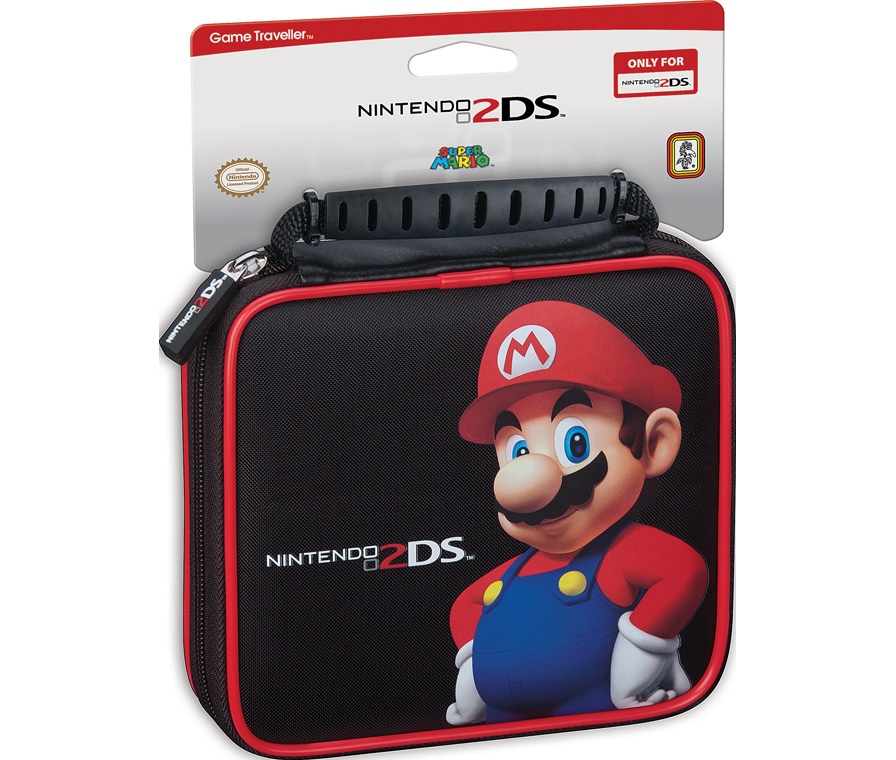 Чехол черный для Nintendo 2DS (Марио)