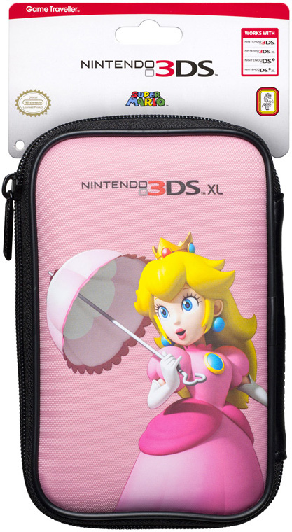 Чехол розовый для Nintendo 3DS / 3DS XL / New 3DS XL (Пич)