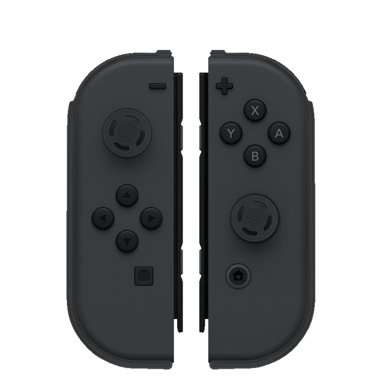 Защитные чехлы для Nintendo Switch Joy-Con Armor Guards 2 Pack + накладки на стики, black