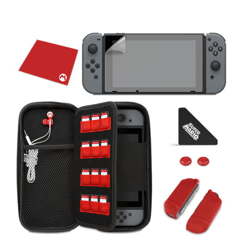 Чехол Nintendo Switch Mario и набор аксессуаров, Starter Kit Mario "M"