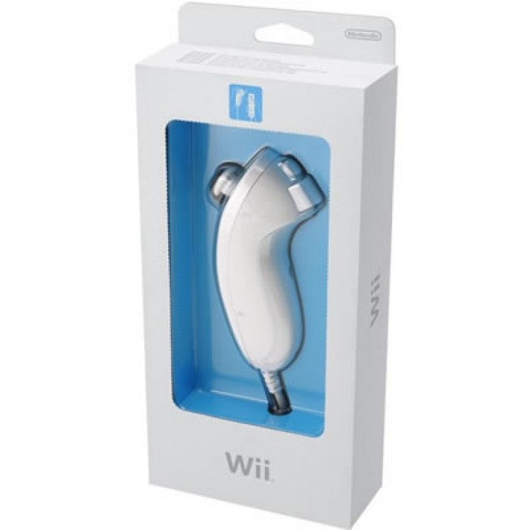 Nintendo Wii Nunchuk Controller белый