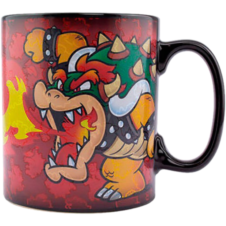Кружка с терморисунком Paladone: Bowser Heat Change XL Mug