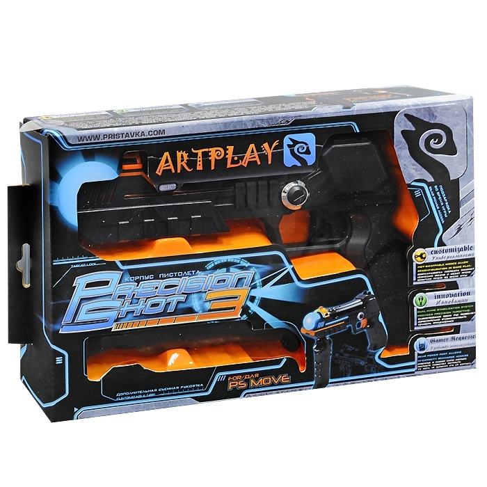 Корпус в виде пистолета для PS Move, ARTPLAYS Precision Shot 3