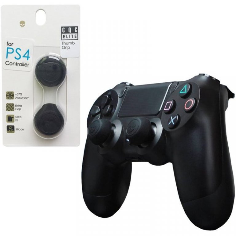 Накладки на стики PS4 CQC Elite Skull & Co. Black (5.5 мм)