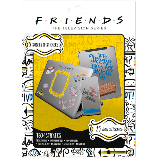 Наклейки Pyramid: Friends Tech Stickers (5 листов / 18x24 см.)