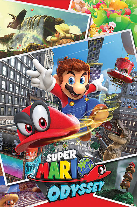 Постер Pyramid Maxi Poster: Nintendo: Super Mario Odyssey (Collage)