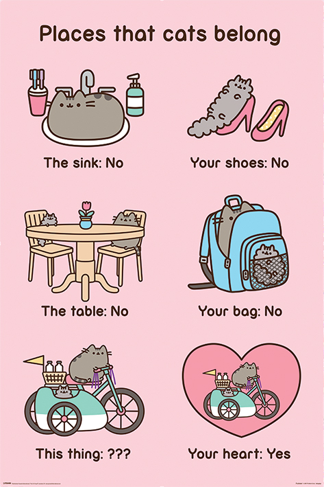 Постер Pyramid Maxi Poster: Pusheen (Places Cats Belong)