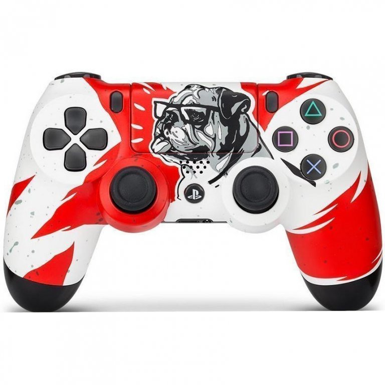 Геймпад RAINBO Sony Dualshock 4 v2 для PS4, "Бульдог" (CUH-ZCT2E)
