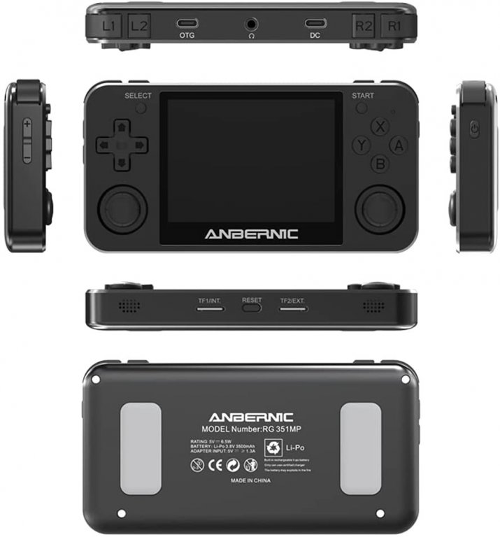 Портативная игровая приставка RG351MP (Matte Black)