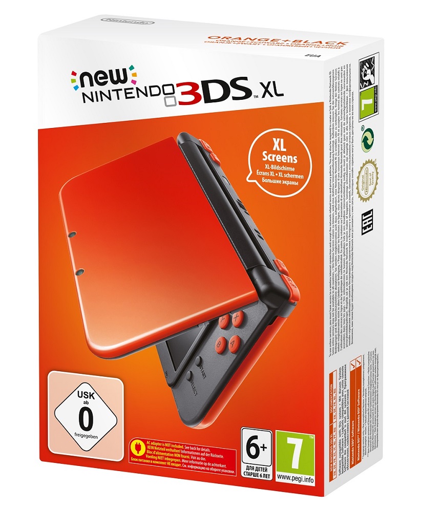 New Nintendo 3DS XL (оранжево-чёрный)