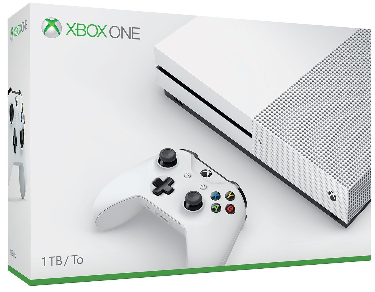 Microsoft Xbox One S 1TB, белый