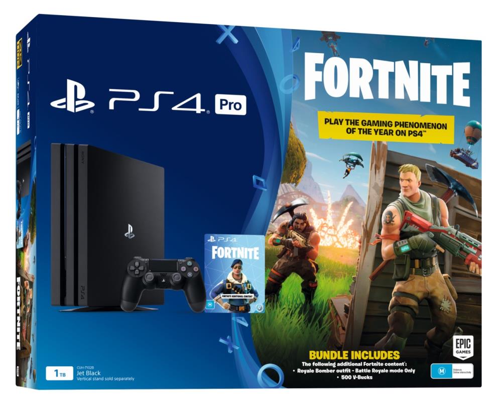 Sony PlayStation 4 Pro 1TB чёрная РОСТЕСТ (CUH-7108B) + Fortnite