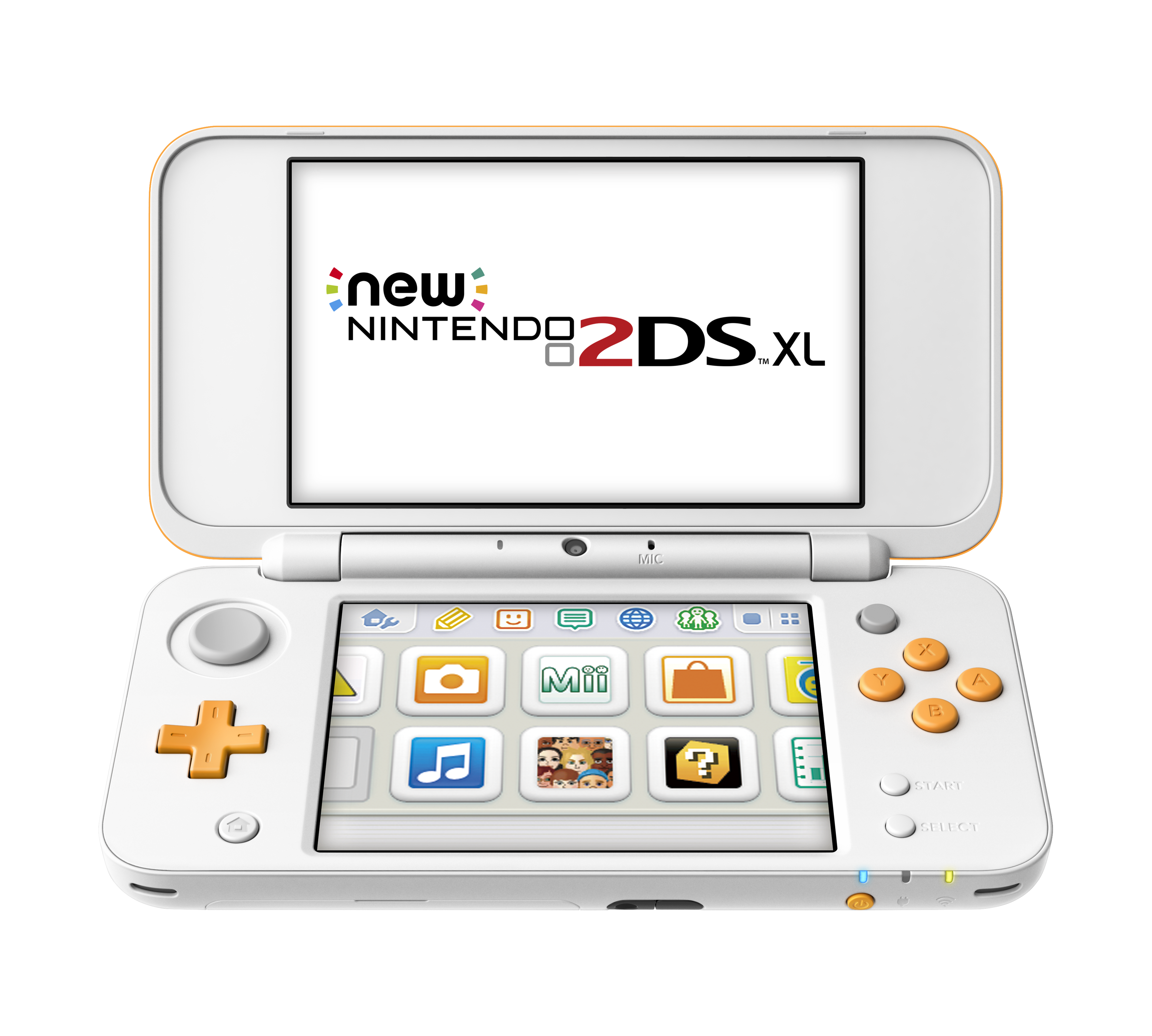New Nintendo 2DS XL (белый + оранжевый) (Б/У)